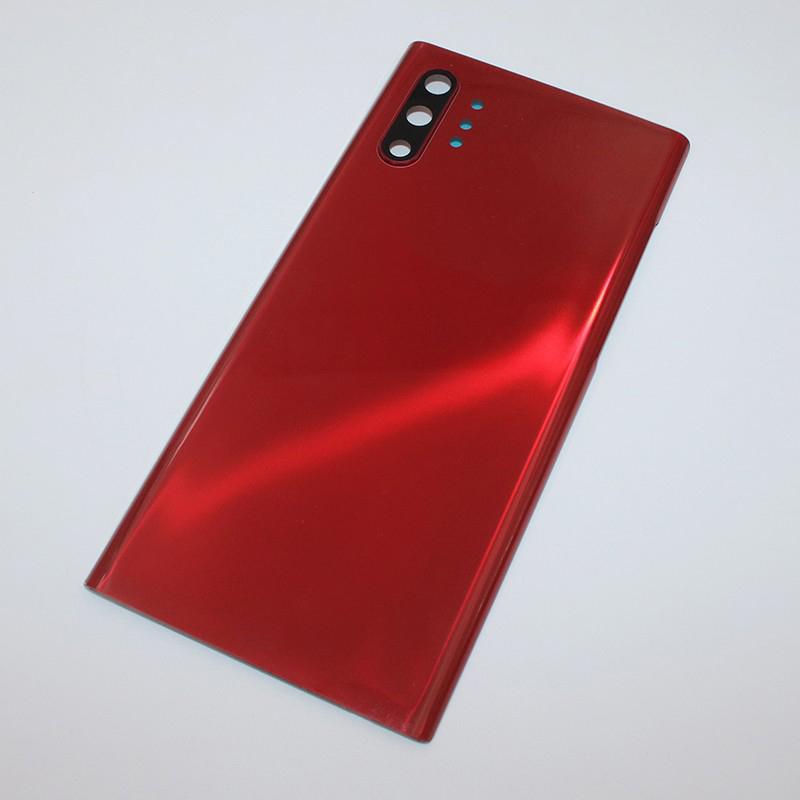 Back Battery Cover For Samsung Galaxy Note 10 Plus N975 N970F Glass Rear Door Housing Cover Replacement With Camera Lens Glue