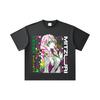 260 GSM Double Yarn 32 Count 100% Cotton Demon Slayer V102 Mitsuri Print Unisex Heavy Cotton T Shirt
