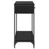 Console Table Black Oak Effect 75 X 34.5 X 75 Cm