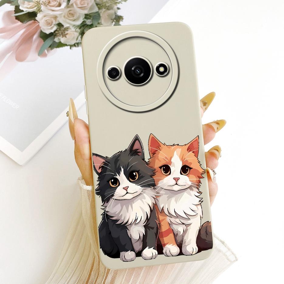 Für Xiaomi Redmi A3 A4 Hülle Redmi A3x Niedliches Kaninchen Cartoon Cover Weiche TPU Handyhülle Für Xiaomi Redmi A3 Pro RedmiA3 RedmiA4 Taschen