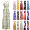 Elegant Women's Boho Long Maxi Dress With Floral Prints For Summer Parties And Beach Events