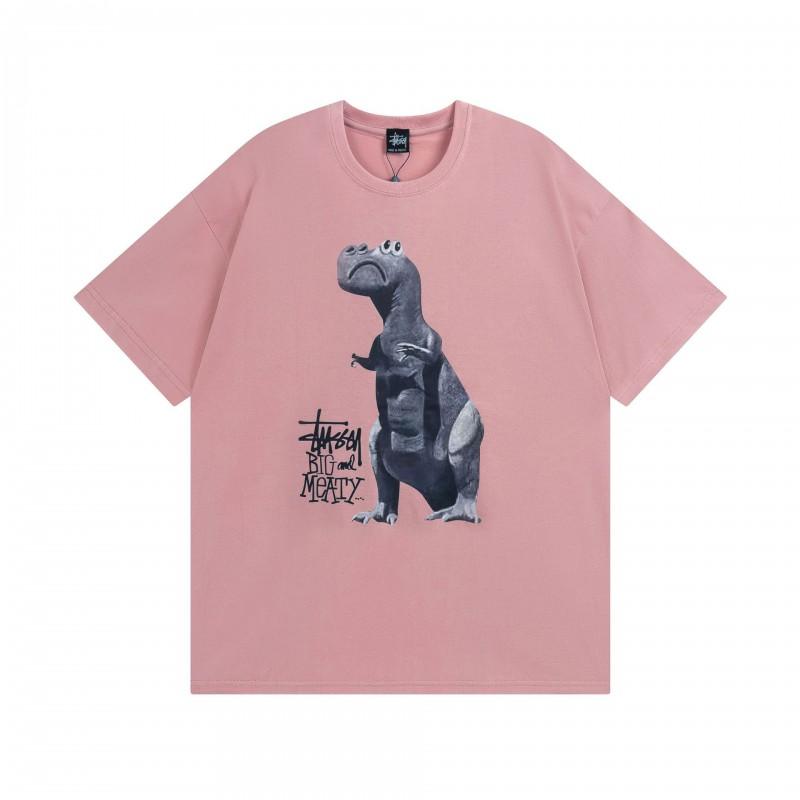 Short Sleeve T-Shirt Couples Street Style Letter Print Loose Fit Breathable Top