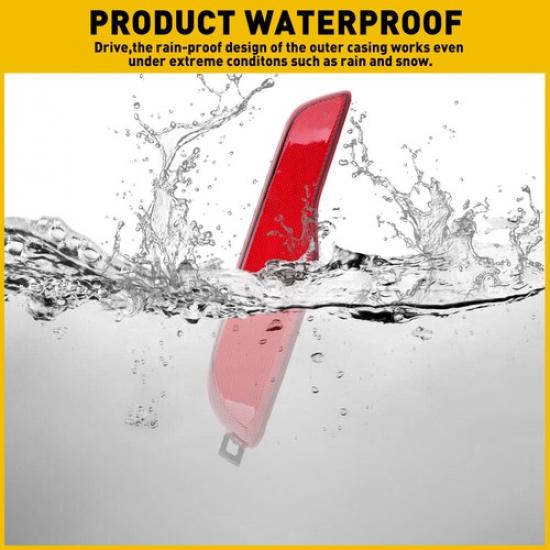 For 2014-2018 Jeep Cherokee Left Driver Side Rear Bumper Reflector Light Case