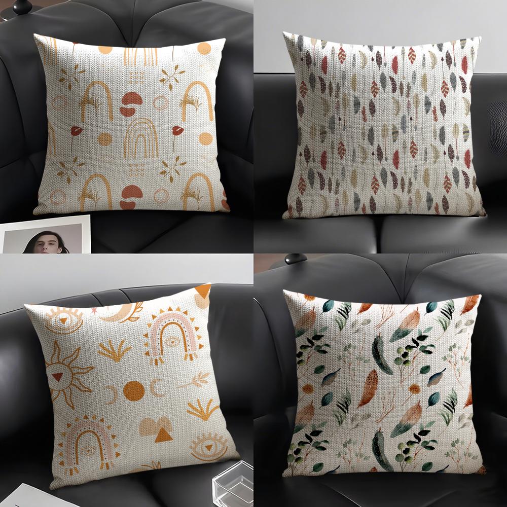 Abstract Boho Pattern Pillow Case Pattern Printed Pillowcase For Living Room Sofa Cushion Cover Bedroom Decor