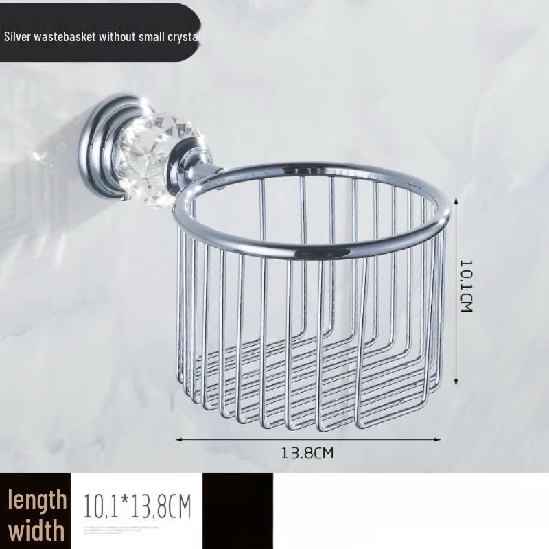 Copper Wall-Mounted Toilet Paper Holder with Shelf