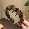 Women Headband Ribbon Decor Anti-slip Teeth Headband Lightweight Versatile Hair
