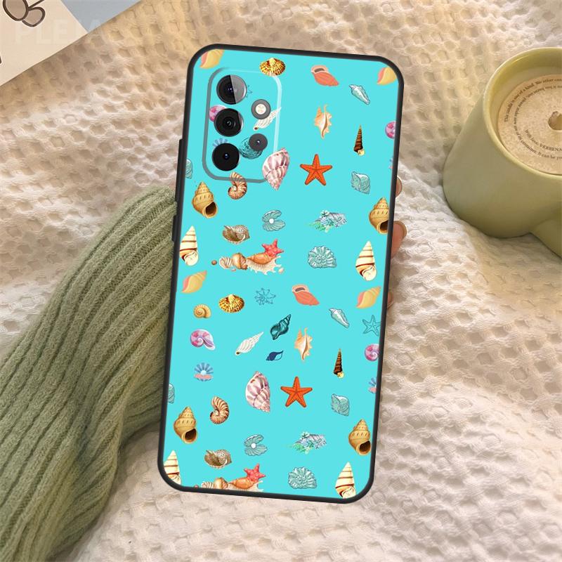 Seashell Shell Sea Art Case For Samsung Galaxy A16 A33 A36 A56 A26 A15 A55 A53 A35 A22 A32 A52 A54 A34 A14 A05 A06