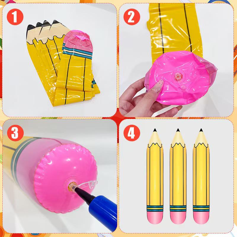 Aufblasbarer PVC-Bleistift Klassenzimmerdekoration & Abschlussgeschenk