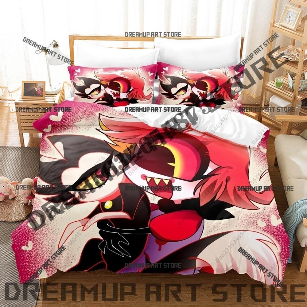 3D Printed Hazbinel The Vees Bedding Set for Boys Girls Duvet Cover Pillowcase Twin Queen King Full Single Double Sizes