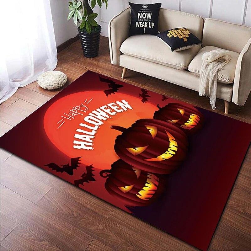 Halloween New Year Gift HD Printing Area Carpet, Living Room Sofa Decorative Carpet, Anti-skid Mat, Alfombras Direct Shipment