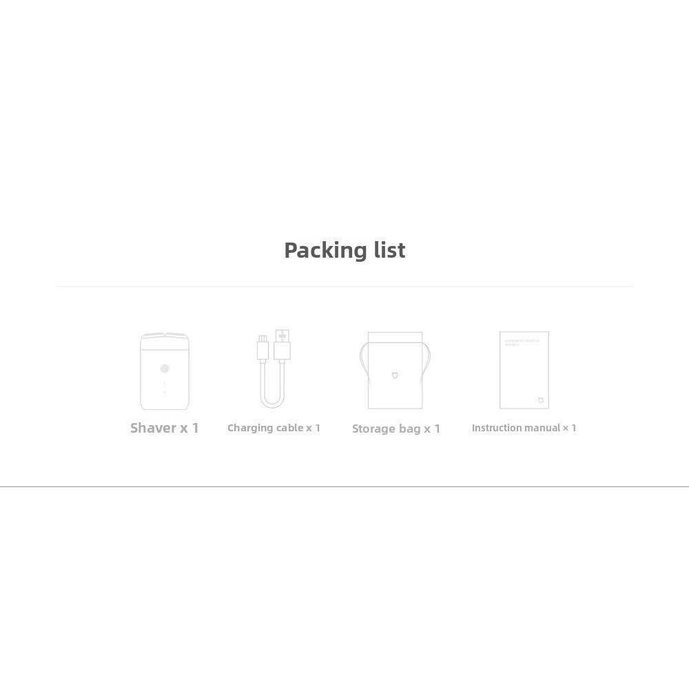 XIAOMI  Mijia Electric Shaver S100, IPX7 Waterproof, Dual Floating Heads, Type-C Charging, Portable Men's Razor