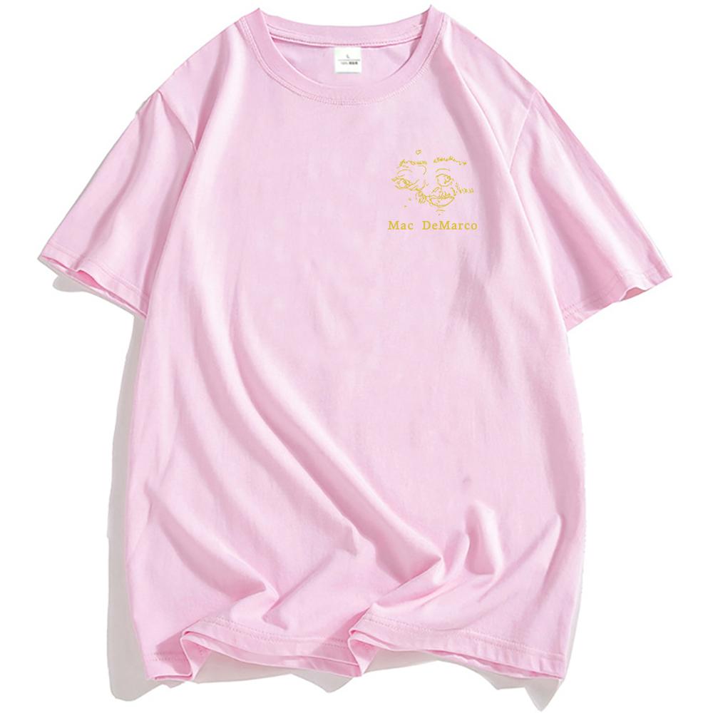 One Wayne G T-Shirt Mac DeMarco Gitarre Album Grafik T-Shirts Kurzarm Rundhals Herren T-Shirt Streetwear Unisex Baumwolle Weiche T-Shirts