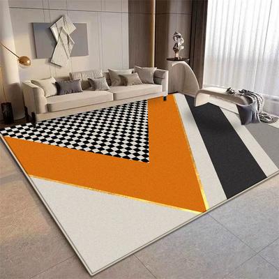 Geometric Orange Large Carpets for Living Room Light Luxury Home Sofa Soft Rug 200x300 Decoration Bedroom Children Non-slip Mat