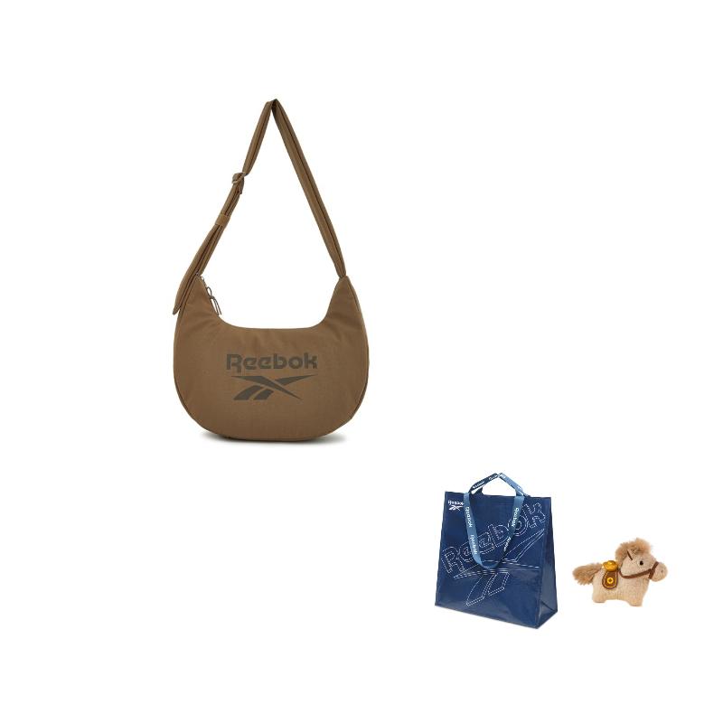 Reebok Fabric Dumpling Crescent Bag, Shoulder Bag, Crossbody Bag Medium Unisex RB230011M