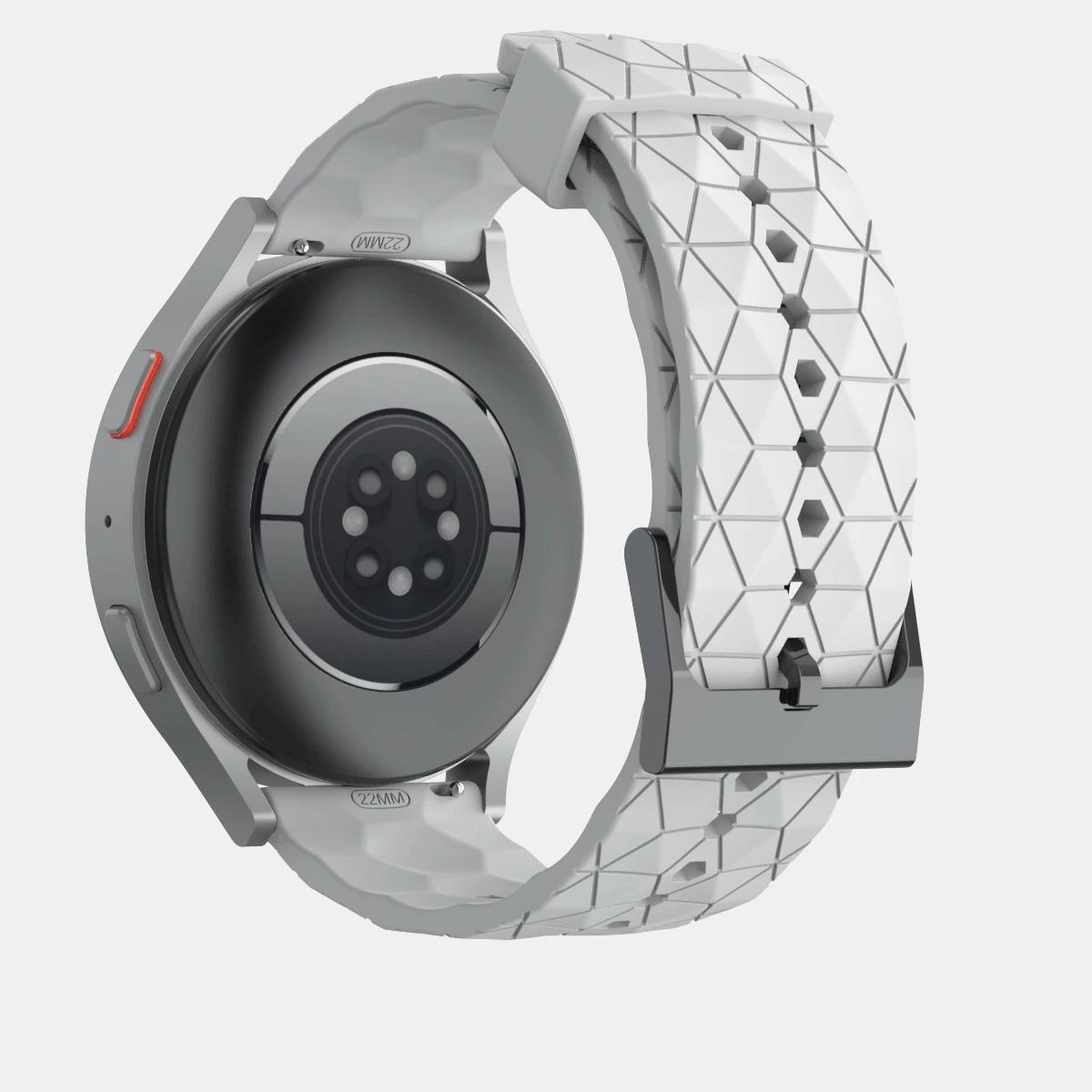 

20mm 22mm Silicone Strap for Huawei Watch GT6 Pro/GT6/GT5/5/4/3 46mm Replaceable Bracelet for Amazfit Bip 6 5/Balance 2/GTR Band 22mm width белый