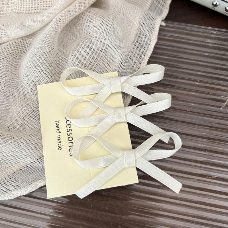 3pcs/set Girls' Sweet Bowknot Hair Clips Baby Lovely Hairpins Ribbon Bow Headwear Sweet Cute Grab Clips Barrettes
