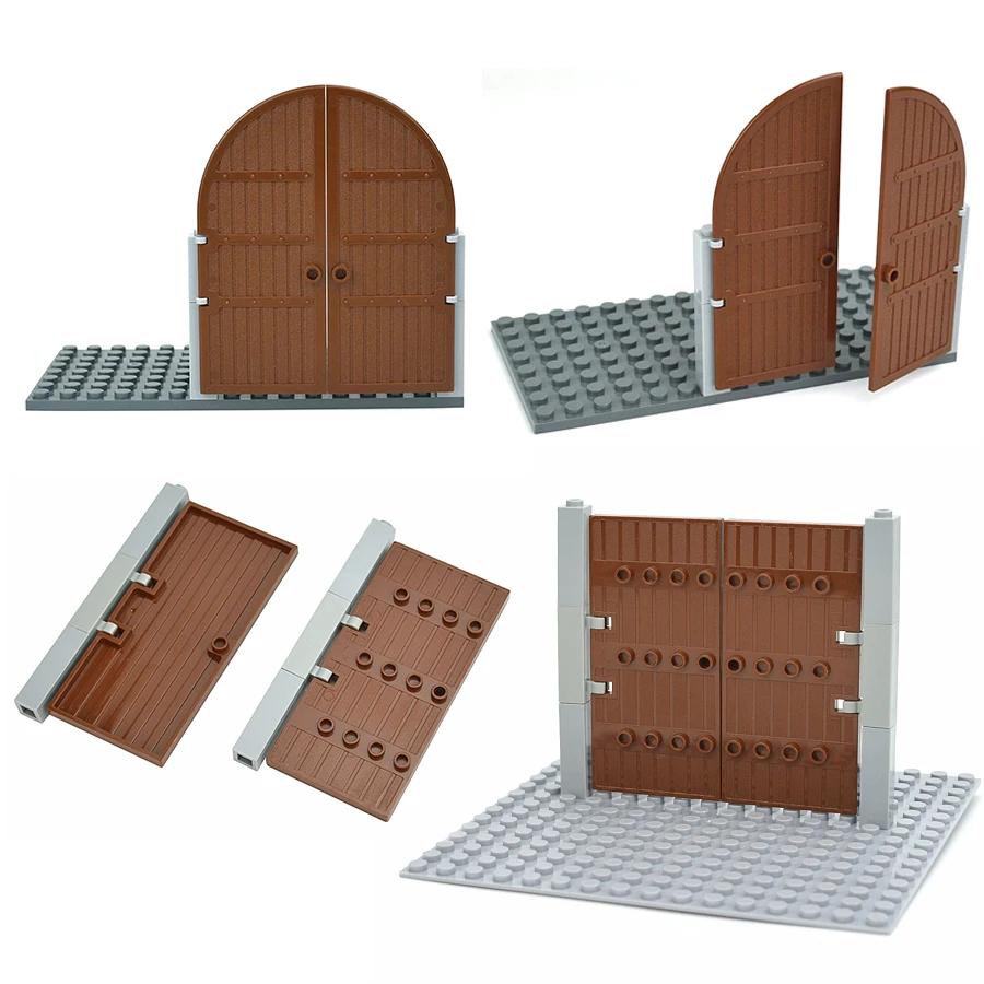 1Set Doors Bricks 2400 87601 1x5x10 Door Moc Building Blocks Gate DIY Assembles Particles Parts Educational Kids Toys