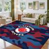 Blackburn Rovers Football Design Crystal Velvet Rug Soft Decorative Mat for Bedroom Entrance