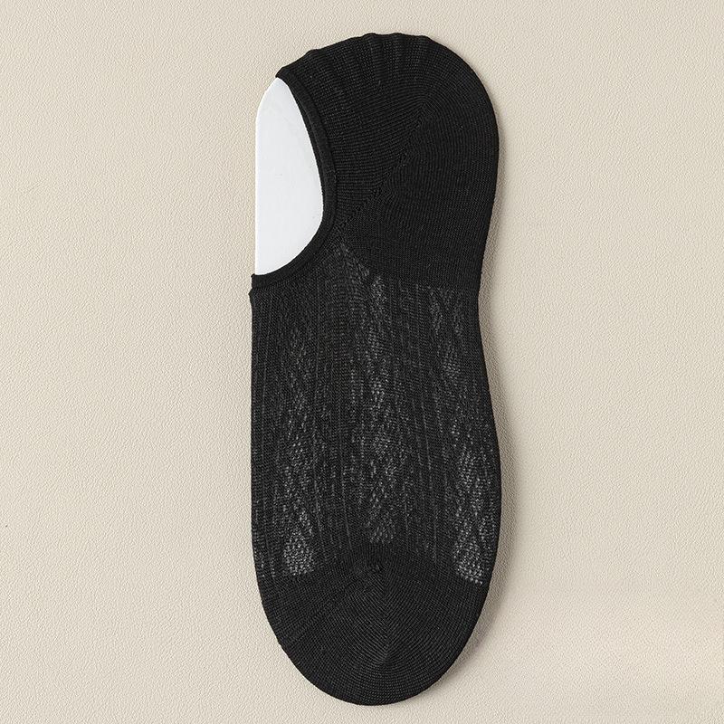 Women's Spring and Summer Thin Sweat Absorbing Breathable Mesh Boneless Invisible Socks