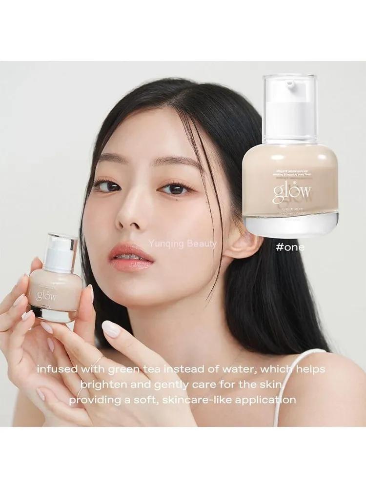 Primer glow Makeup glow with light texture, moisturizing and brightening # One