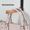 Multipurpose Over Door Hooks Foldable Wood Hanger With Nonslip Strips Space Saving Drying Rack For Bedroom Bathroom