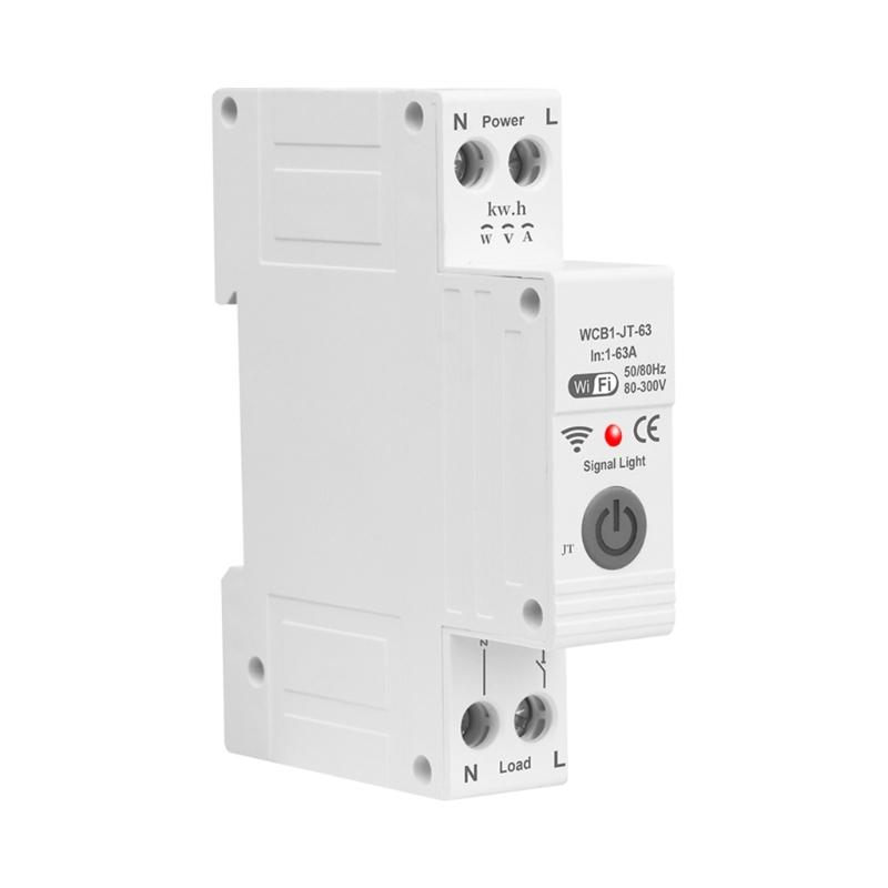 

Professional Circuit Breaker 63A with Power Consumption Measurement Remote Accessible Switches for Intelligent Homes 1