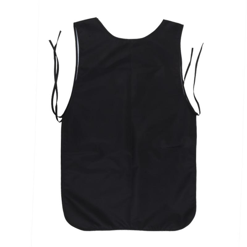 

Apron With Pockets Painting Cooking Working Pinafore Nail Salon Beauty Apron Kitchen Anti-dirty Long Vest Waterproof Apron чёрный