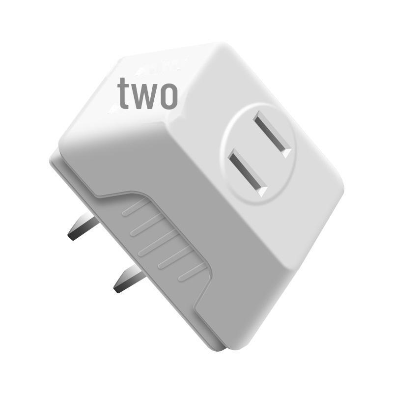 Convenient Multi-Hole 1-to-3 US Standard Plug & Socket Converter