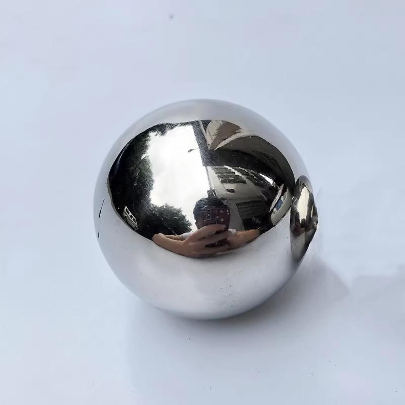 Balle creuse finition miroir en acier inoxydable 304 pour la décoration de meubles et les présentoirs de centres commerciaux