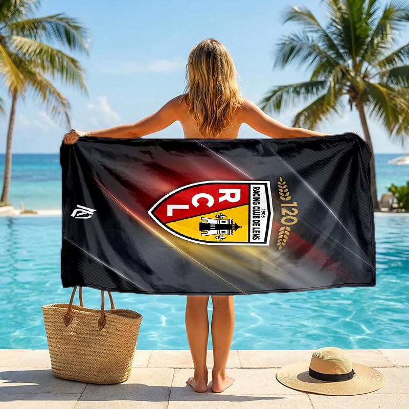 Lens FC print Quick Dry Beach Towel Microfiber Absorbent Portable Travel Swimming Towel