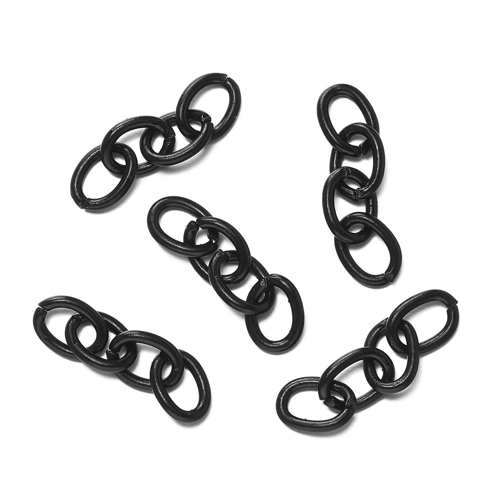 20pcs/lot 25mm Metal Link Chain Connector For Keychain Pendant KeyChains Hanging Accessories Diy Jewelry Making Findings