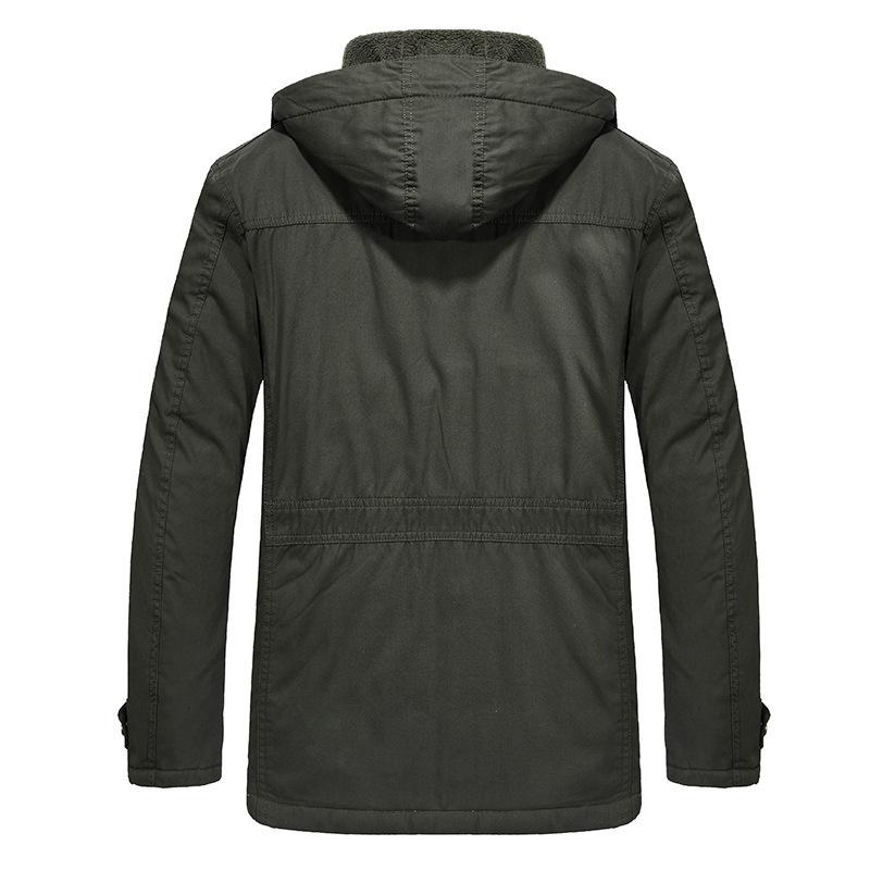 Men's New Large Size Cotton Coat, Loose Thickened Cotton Jacket Top, Winter Men's Thick Single-piece Cotton Coat