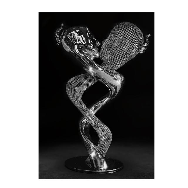 Severská kovová postava pár Socha Nástěnný milenec sochařství Tisk plakátů Nástěnný obraz Obraz na plátně Obývací pokoj Domácí dekorace