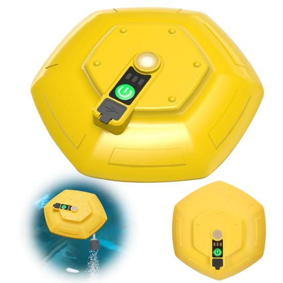 Floating Bait Bucket Aerator Rechargeable Portable Quiet Live Bait Bubbler IPX7 Waterproof Oxygen Pump for Fishing Minnow Buckets Fish Tank