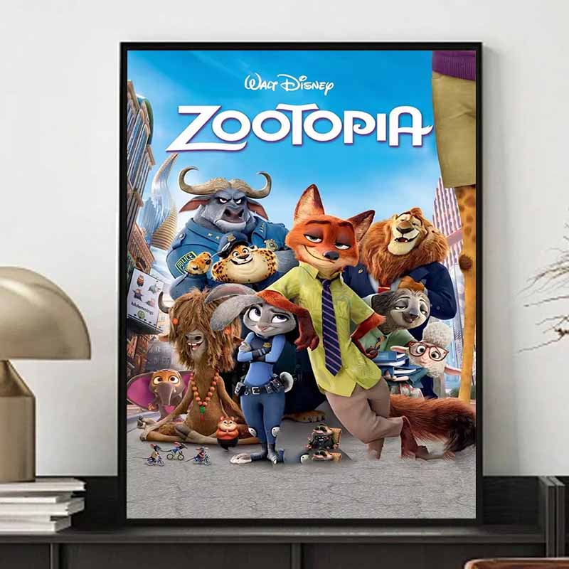 Disney 5D Diy Diamond Painting Decoration Zootopia Illustration Diamond Embroidery Rhinestone Cross Stitch Set Craft