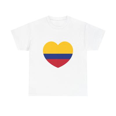 Herzflagge Kolumbiens - T-Shirt