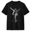 Herren Michael Jackson King Of Pop Legende T-Shirt 100% Baumwolle Kleidung Vintage Kurzarm Rundhals T-Shirt Grafisches T-Shirt