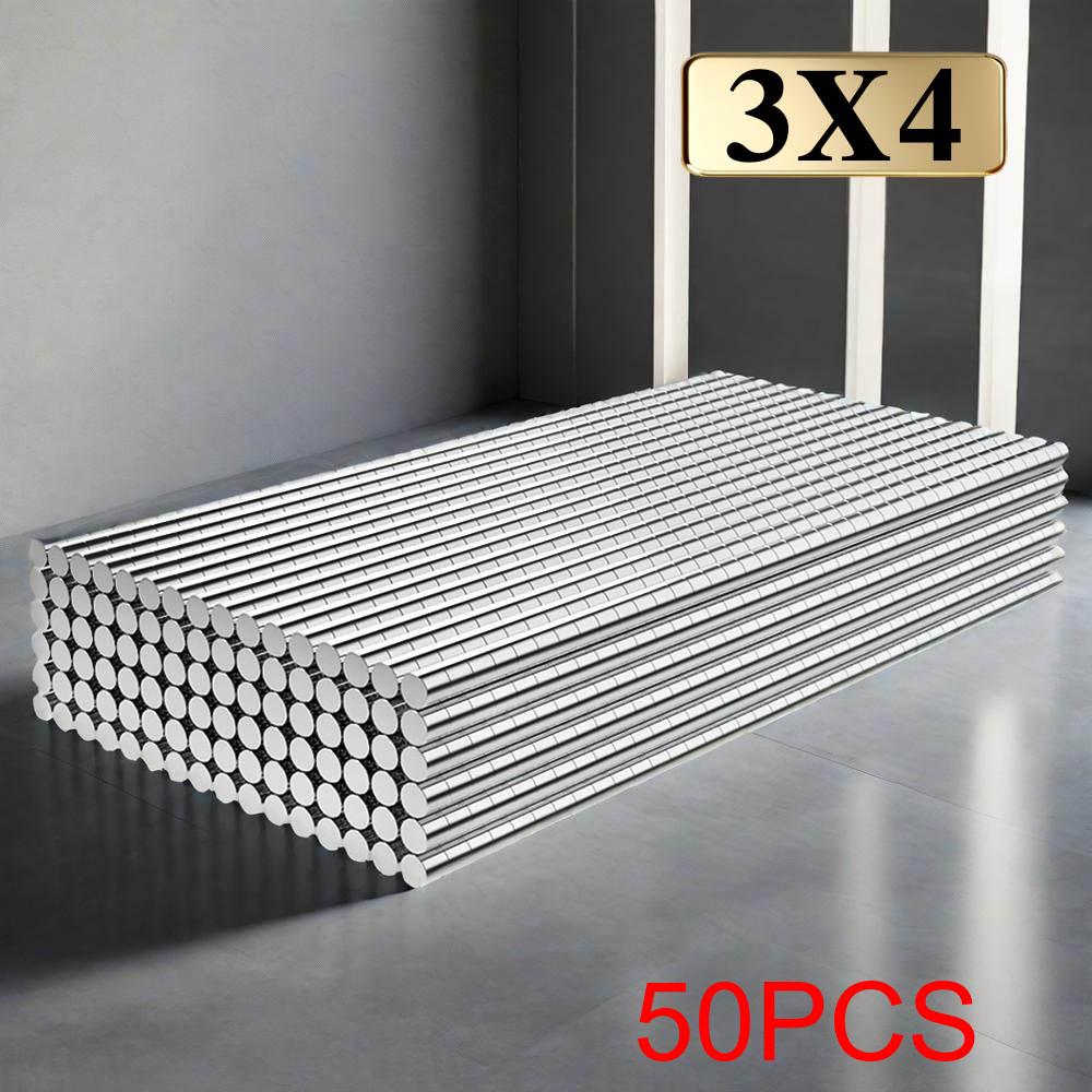 3x4mm Imans Refrigerator Magnets for DIY Office Whiteboard Workshop Suitable Tools Home Workplace