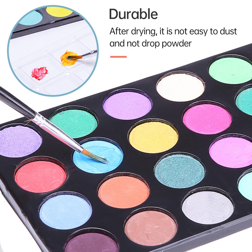 ערכת אמנות דלוקס 145 חלקים של Bisofice עם מארז אחסון מאלומיניום כוללת טושי צבעי מים פלטה