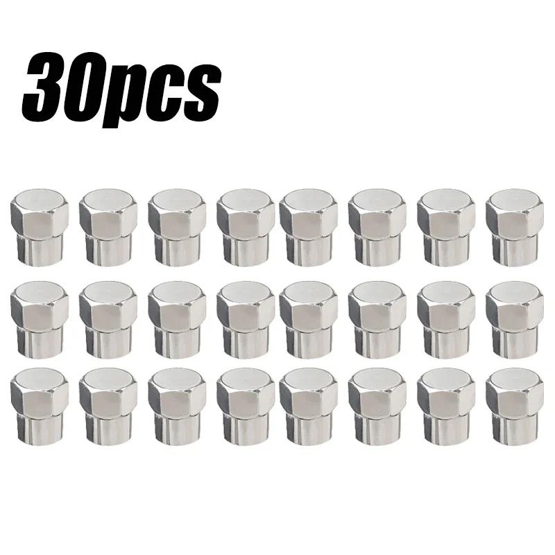 Flat Head Car Tyre Valve Caps Universal Wheel Air Stem Cover Plastic Chrome Dustproof for Auto Motorcycle Truck Bike Accessories