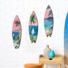 Yousheng Hawaiianisches Surfbrett Wandkunst, Holzschild mit tropischem Stranddekor, Hängendes Schild im Sommer-Aloha-Thema für Wohnzimmer Kinderzimmer, Küsten-Ozean