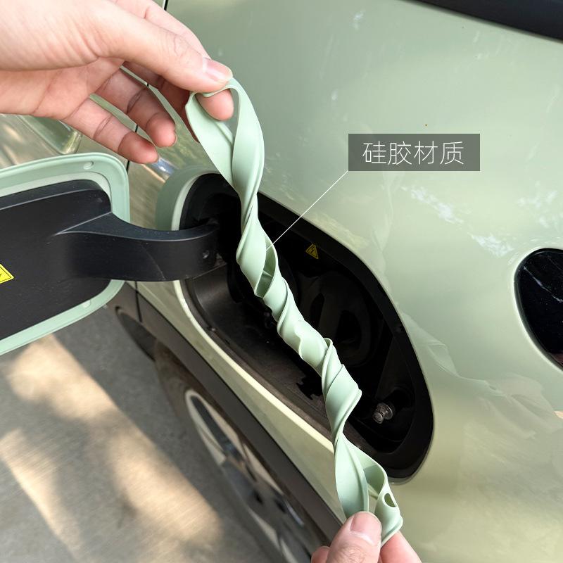 For Geely EX2 Car Charging Port Sealing Ring Rubber Nti-corrosion Dust-proof Charging Port Gasket Strip Ring Charging Cover