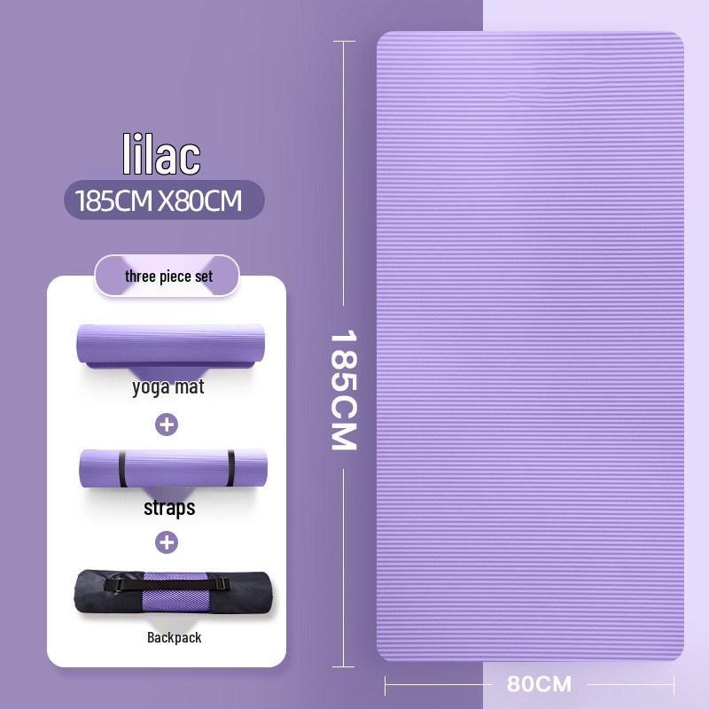 Non-Slip Thick Yoga Mat for Beginners - Indoor Fitness & Exercise Aid