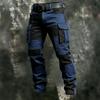 2026 New Style European Men's Multi-color Block Tactical Multi-pocket Outdoor Workwear Pants
