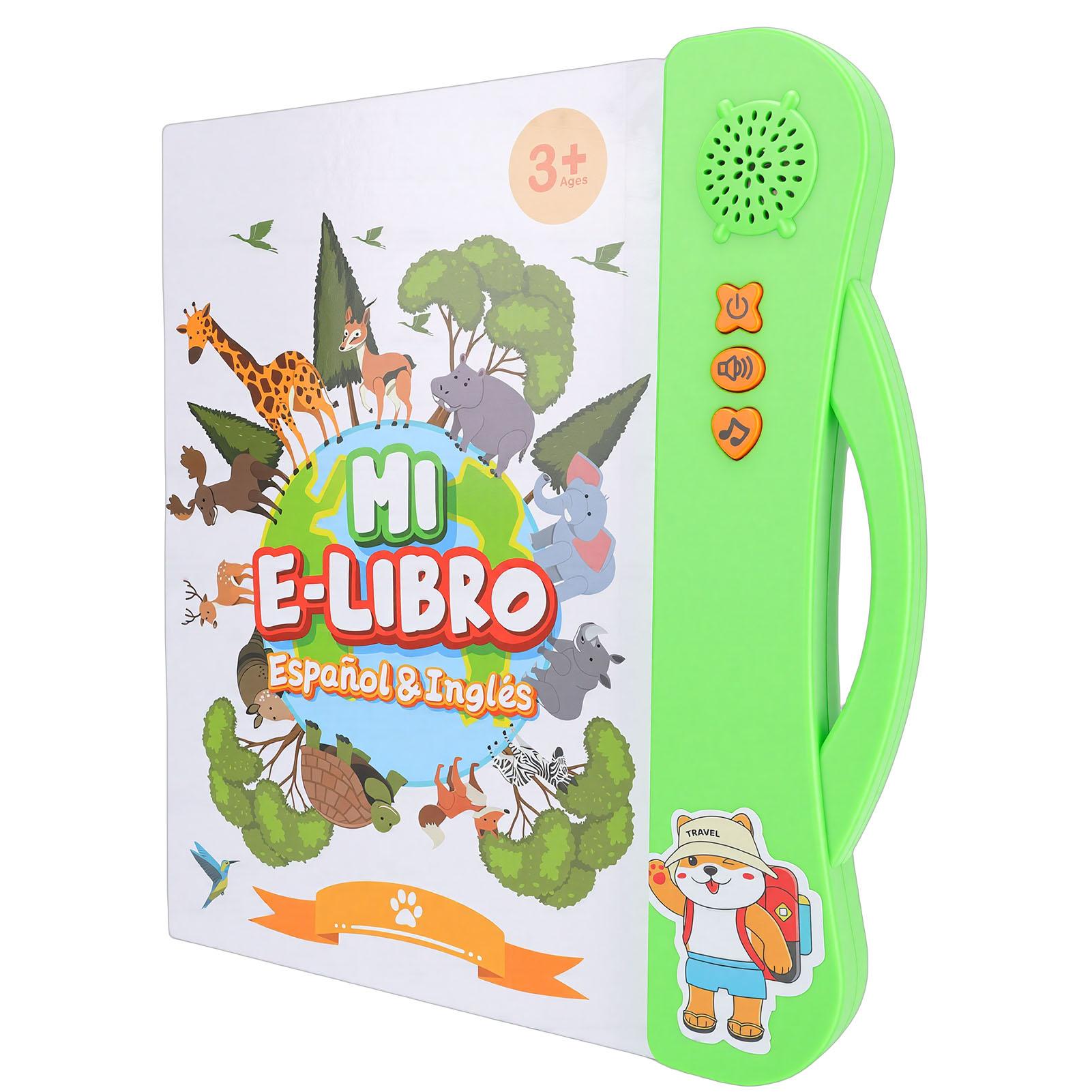 Spanish English Talking Learning Book Educational Interactive Audio Sound Book for Kids