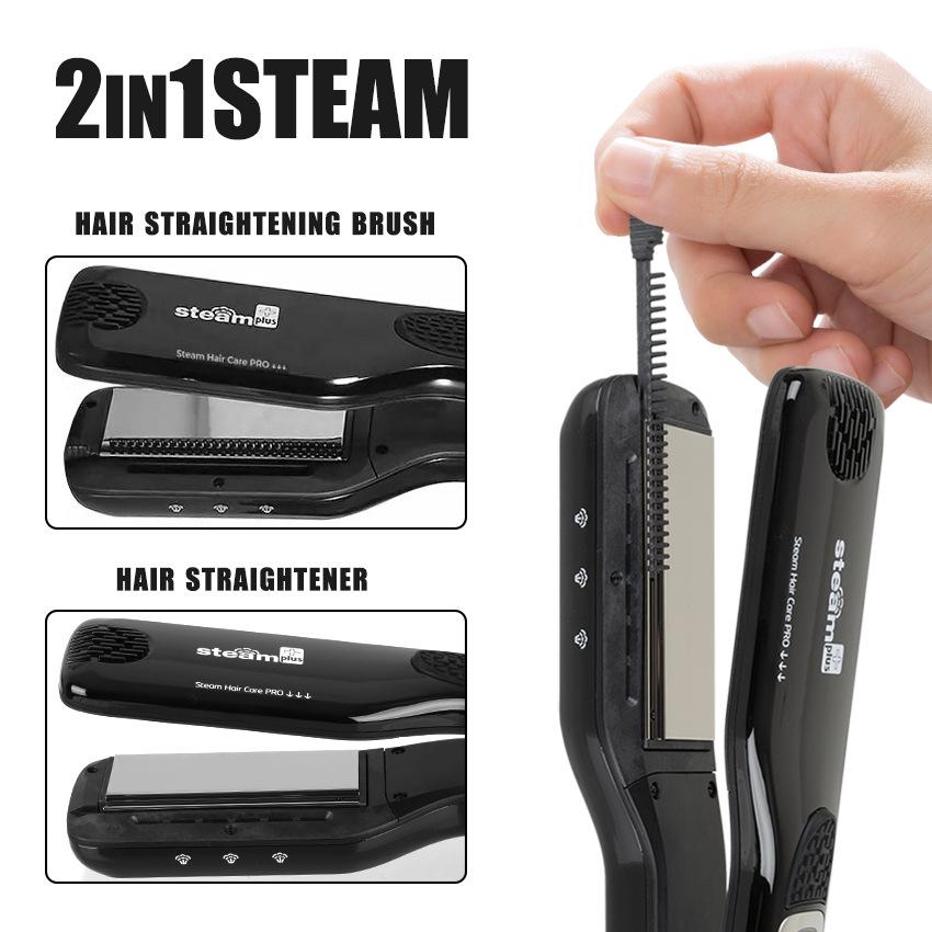 European Standard Dual-Use Hair Iron: Straightening, Curling, and Spray Functions