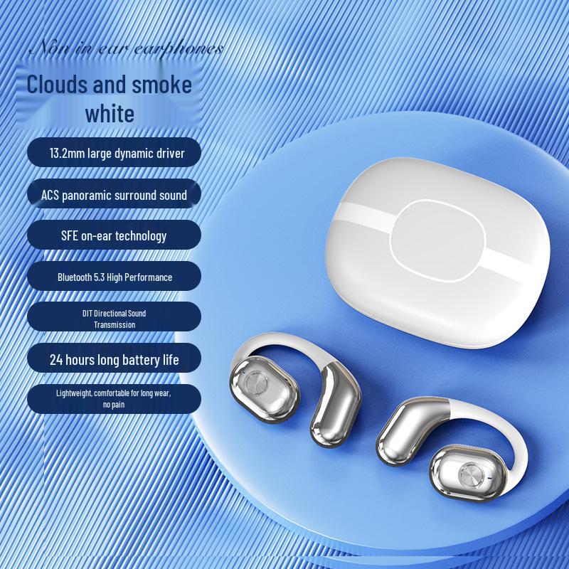 T29 Air Conduction Ear Hook Bluetooth Earphones - Non-In-Ear, Long Battery Life, Compact for Sports