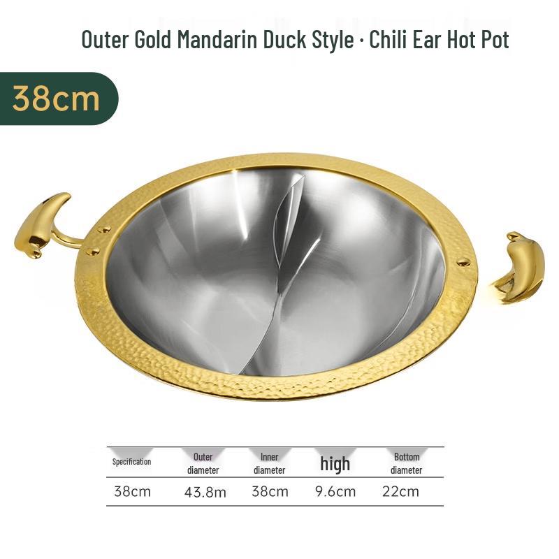 Stainless Steel Mandarin Duck Hotpot