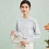 Women's New Chinese Style Mulberry Silk Jacquard Shirt