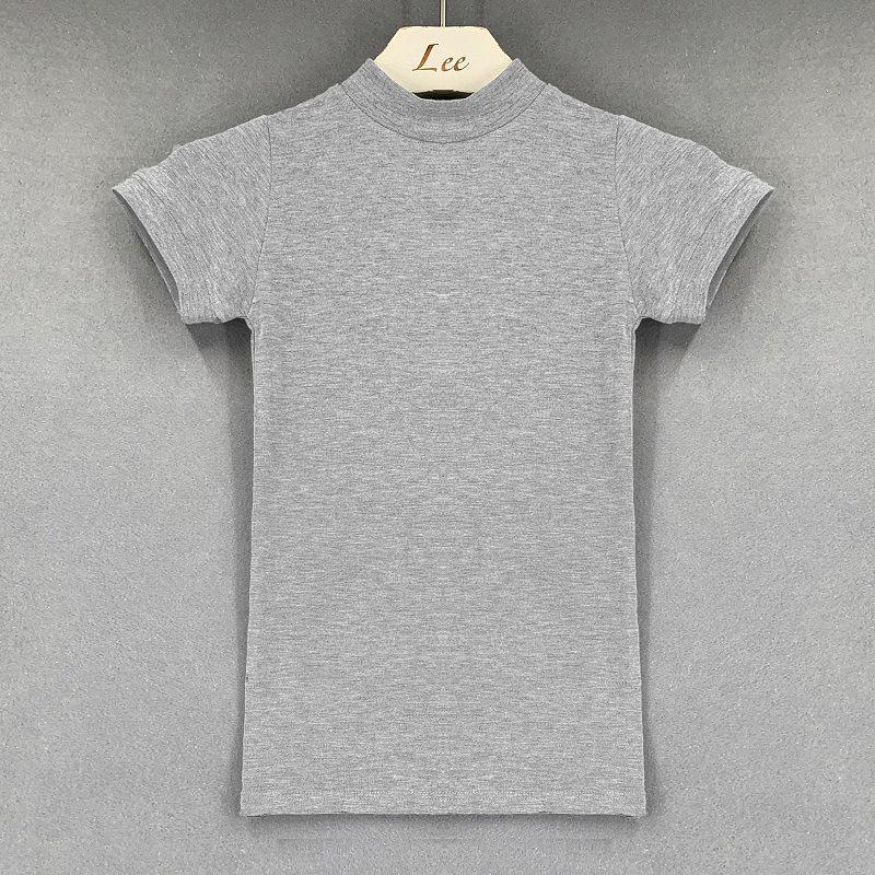 Dongdaemun Sexy Semi-Sheer Tight-Fit Short-Sleeve T-Shirt